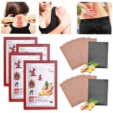 24x Heat Therapy Pain Relieving Ginger Plaster Patches For Joint Back Waist Neck