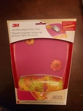 3M Gel Mousepad with Wrist Rest Antimicrobial Non-Skid Backing MW310LE NEW