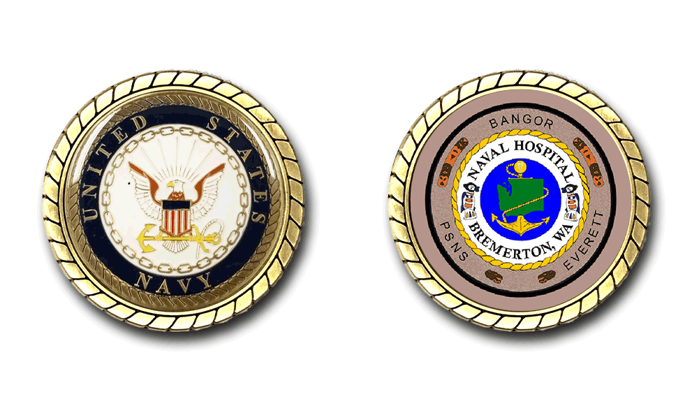 Naval Hospital Bremerton US Navy Challenge Coin Officially Licensed US Navy