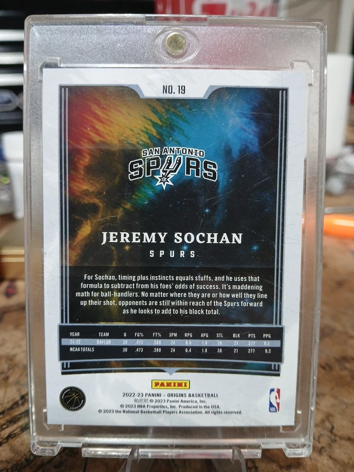 2022-23 Panini Origins - Blue #19 Jeremy Sochan /99 (RC) - Image 2 of 2