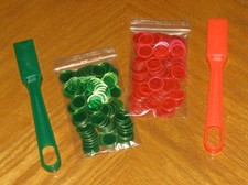 Vintage Magnetic Bingo Chips and Wands Marked Lucky O-Matic Made in Hong Kong