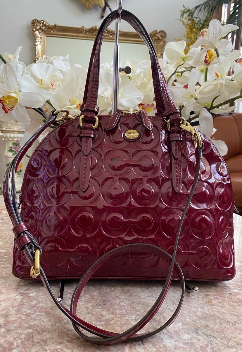 Coach peyton cora domed satchel sale