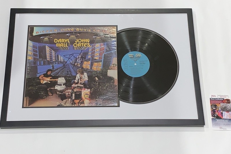HALL & OATES SIGNED FRAMED "BETTER THAN BOTH OF US" ALBUM DARRYL JOHN JSA COA