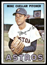 1967 Topps Baseball Card Mike Cuellar Houston Astros #97 EX