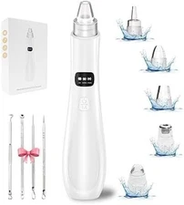 Blackhead Remover Pore Vacuum,5 Suction Power,5 Probes,USB Rechargeable