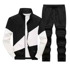 Mens Sweatsuits 2 Piece Jacket Tracksuit Sets Casual Pants Jogging Suits