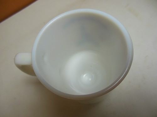 CHOICE Vintage Walt Disney World Mom Dad You White Milk Glass Pedestal Mug Cup - Picture 24 of 25
