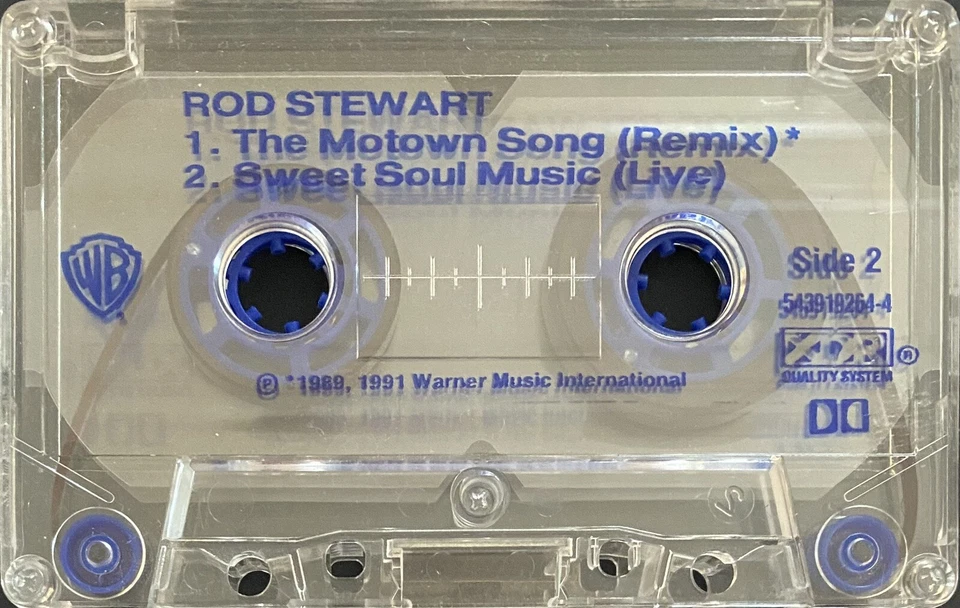 Rod Stewart The Temptations The Motown Song Australian Cassette Cassingle - Image 4 of 4