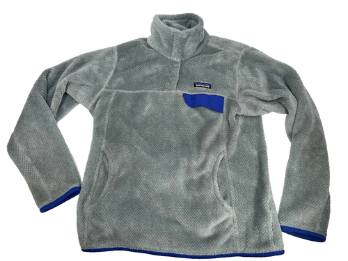 Patagonia Re-Tool Snap-T Fleece Pullover Jacket Women M Gray Purple - Picture 4 of 8