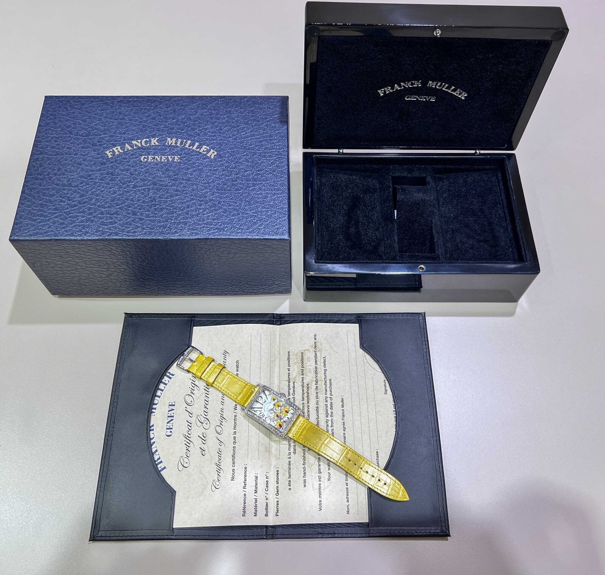 Franck Muller Long Island 952 QZ REL MOP BC JA ORC D Yellow
