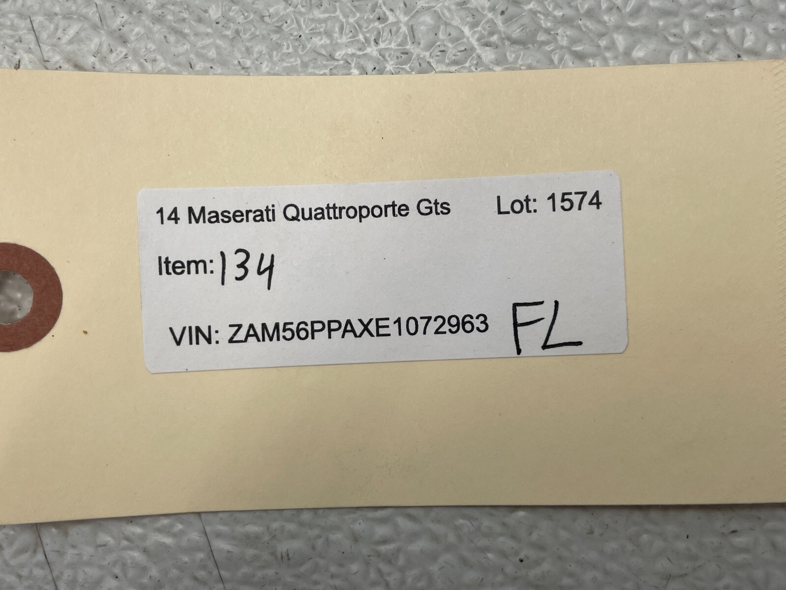 2014-2017 Maserati Quattroporte GTS Left Headlight Lamp Wiring Harness 1574 OEM