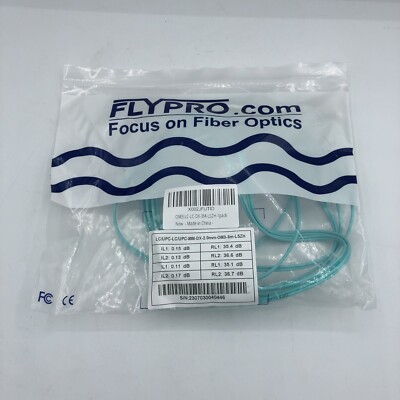 3m LC-LC Duplex 50/125 OM3 Multimode 10GB Fiber Patch Cable OFNR Aqua 10ft