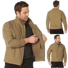 Rothco Lightweight Concealed Carry Jacket - Men's Coyote Brown CCW Tactical Coat
