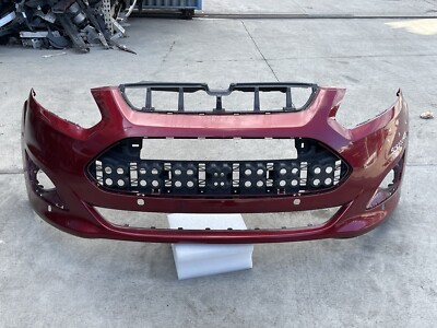 2013-2018 FORD C-MAX TITANIUM FRONT BUMPER COVER W/HOLE SENSORS OEM USED 