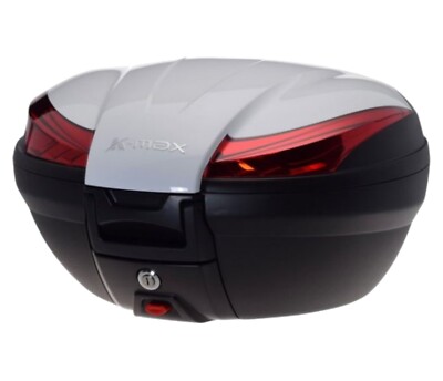 Topcase Gepäckkoffer K-MAX 50L Motorrad Koffer mit Griff für 2 Helme 59x49x33 cm