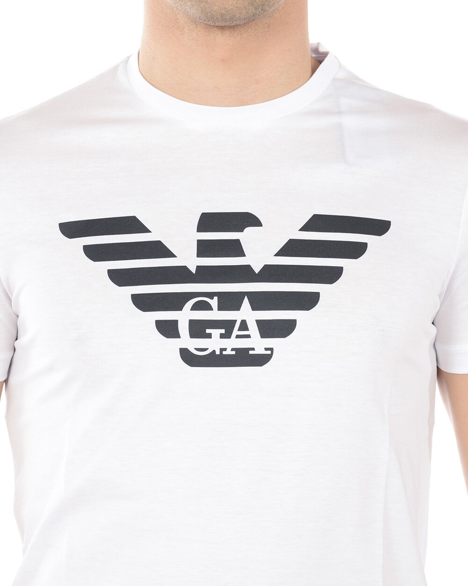 Emporio Armani T-Shirt Sweatshirt Man White 8N1T99 1JNQZ 100