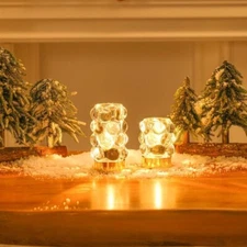 2 pack Shaped Cordless Table lamp Powered by Batteries, Decorative Lighting