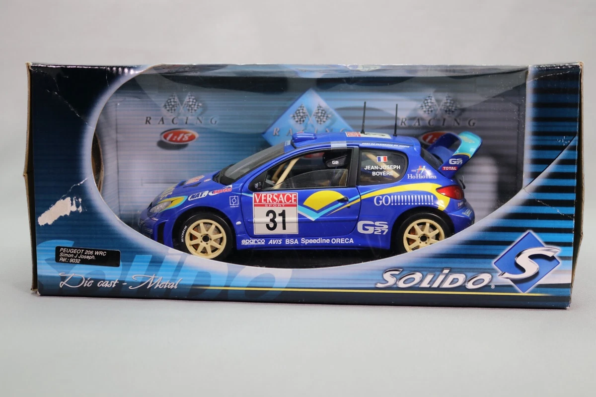 PEUGEOT 206 WRC 1:18 1999 & 2000 REF 203473 Die cast - Metal Solido S