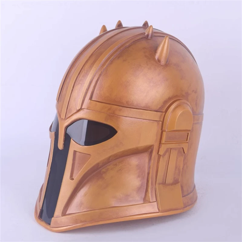 Star Wars Mandalorian The Armorer Cosplay Full Head Helmet PVC Halloween Prop - Image 3 of 4
