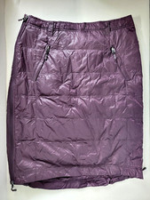 32 Degrees Size XL Burgundy Weatherproof Heat Women Down Snow Skirt Zip Quilted