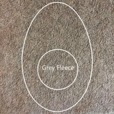 New Bluestar Oval Long Grey Fleece Eye Cushion Viewfinder Eyecushions 6013 Gray