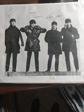 Autographed Beatles Photo
