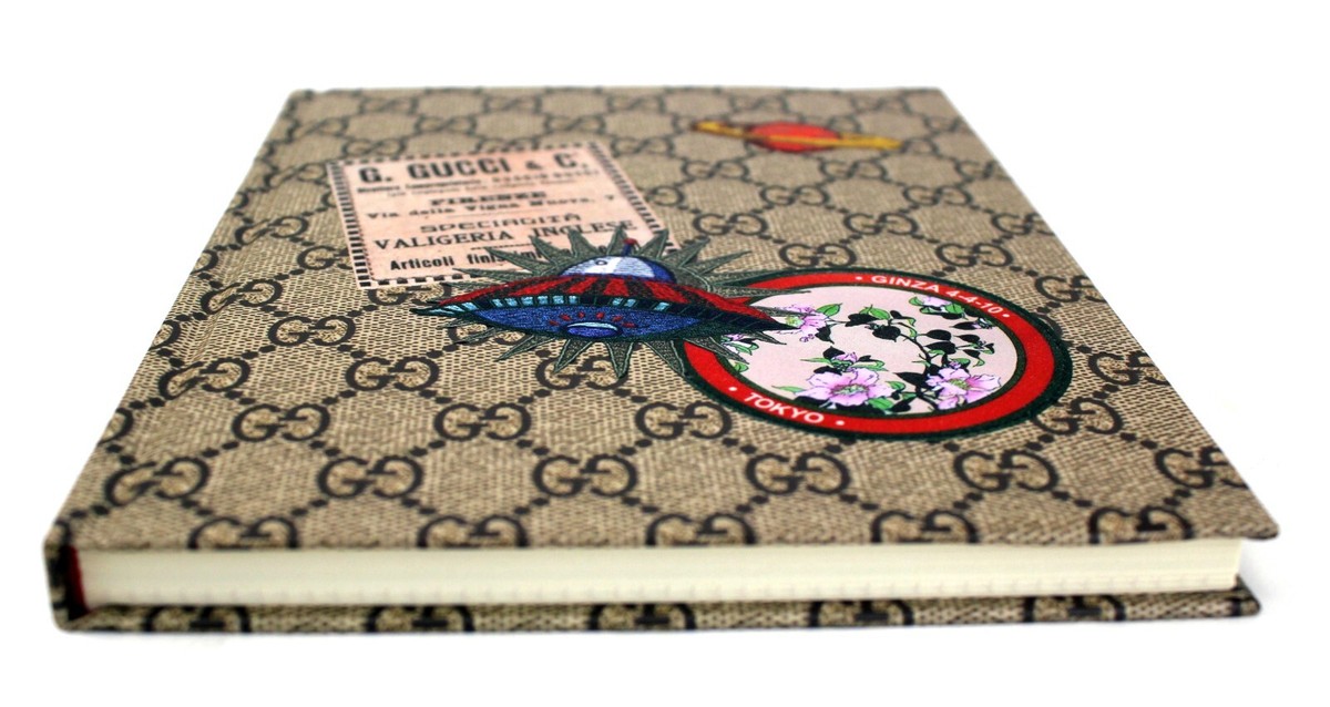 GUCCI トラデザインノート GUCCI GG Brown Stationery Note Book Scratch Book Accessories