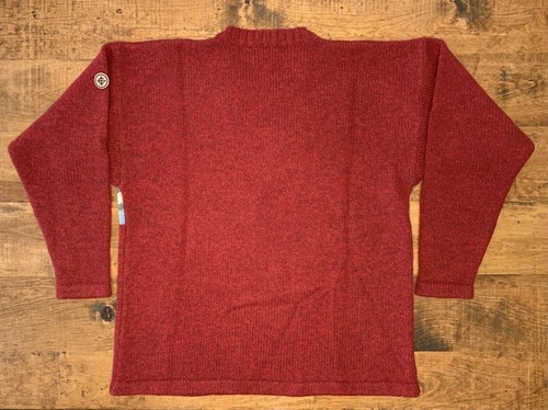 Vintage Mens Wool Sweater Size XL Columbia Ski Crew Pullover Red with Stripes - Picture 2 of 12