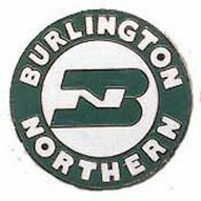 Targa Metallica Vintage Burlington Northern Railroad - Cartello In Lamiera 20x30 Cm Per Man Cave E Garage