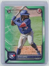 2022 Bowman #65 Otto Lopez Neon Green #/399