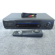 Panasonic Omnivision VCR PV-V4600 Vintage VHS Player Recorder & Remote Japan