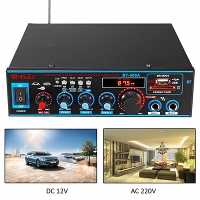 800W 12V/220V Auto Audio Power Verstärker Heimkino Verstärker PLUS Fernbedienung
