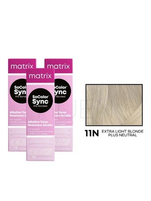 11N [3PACKS] MATRIX SoColor Sync Pre-Bonded Alkaline Toner