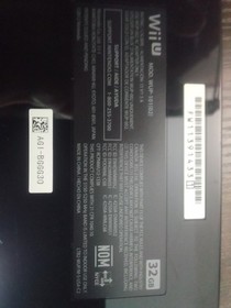 Nintendo Wii U 32GB Black Console Bundle w/ GamePad Sensor Bar Power Adapter
