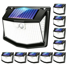 248 LED Solar Power PIR Motion Sensor Lights Outdoor Garden Security Wall Lamp