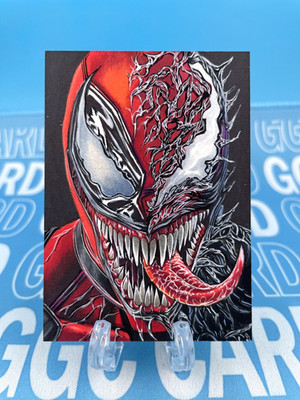 【Gloden Card】GGC Studio Marvel Venom Artist Hand Drawn Auto Sketch Card 1/1