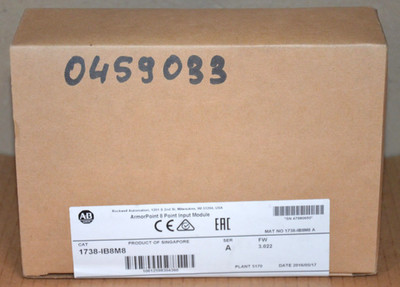 ALLEN BRADLEY 1738-IB8M8 ArmorPoint 8 Point Input Modul SER A NEU OVP versiegelt