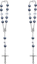 2PCS Car Rosary for Rearview Mirror, Rear View Mirror Charm Blessing Beads Penda