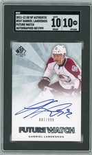 SGC 10 Auto 10 Gabriel Landeskog RC 2011-12 UD Future Watch Auto 887/999 Rookie