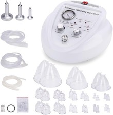 Vacuum Therapy Cupping Machine 30 Cups 3 Metal Gua Sha Handles for Salon SPA Bod