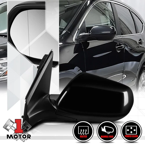 [Left] Driver Side Power+Heated Foldable Replacement Mirror for 12-16 Honda CR-V