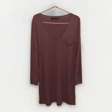 Abercrombie Fitch Womens M Soft Cozy Vneck Sweater Dress Athleisure Cottage