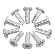 10 Pcs Metal Caster Wheel Mounts For Baby Crib Changing Table Chair Leg Wheels