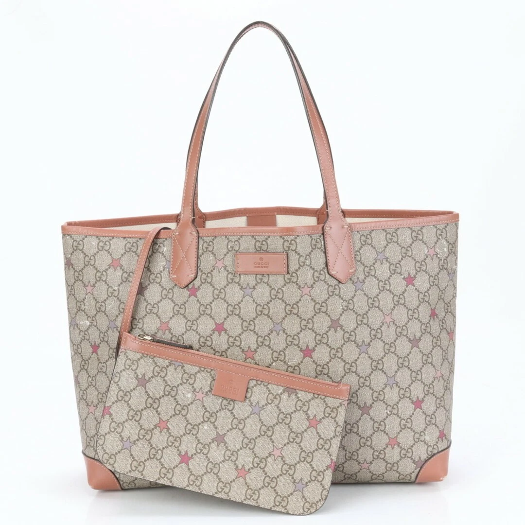 Sac fourre tout en cuir Gucci GG Supreme Star 309498 bandoulière d'occasion LAQO 0