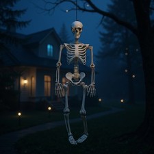 90cm Halloween Real Life Size Human Skeleton Model Decoration Bones Prop Decor