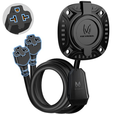 #ad 5 in 1 AC Port Plug 20A 125V Dual 12 AWG Extension Cords for Trailer Truck Boat $20.69