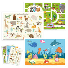 Babebay Disposable Placemats For Baby 60 Pack Sticky Toddler Placemat For