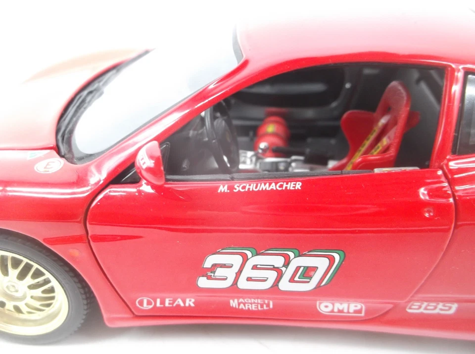 1/18 Ferrari 360 Challenge #360 M. Schumacher 2000 Burago - Photo 3/4
