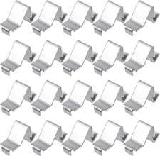 20 Pcs Heavy Duty Adjustable Metal Shelf Clips Supports for Cabinet Bookcase