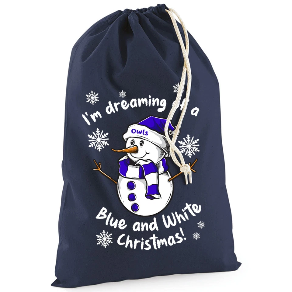 MATCH DAY EXPERIENCE ONLINE Owls SNOWMAN Christmas Presents Sack Unofficial Merchandise